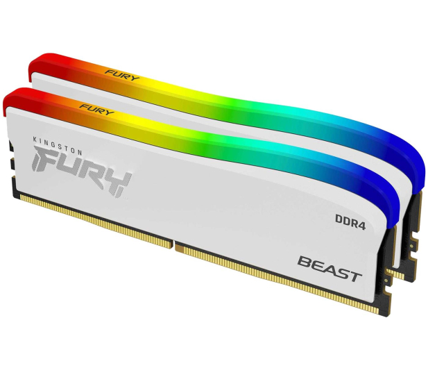 Kingston FURY 16GB (2x8GB) 3200MHz CL16 Beast White RGB - 1073085 - zdjęcie 2